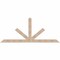 Ekena Millwork Saratoga Smooth Timber Gable Bracket, Douglas Fir, 108"W x 45"H x 3 1/2"D x 5 1/2"F, 10/12 Pitch GBW108X45X0406SAR00SDF - alternate 1